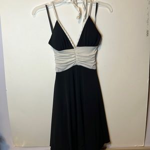 Black and white party dress (size small).